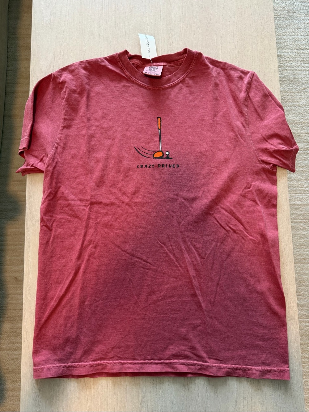 Crazy Driver Graphic Tee - Red
